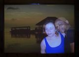 (Un)mögliche Reise, Installation Multimedia, doppelte Projektion, Reisebilder, Paarselfies, Katharina Kretzschmar