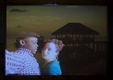 (Un)mögliche Reise, Installation Multimedia, doppelte Projektion, Reisebilder, Paarselfies, Katharina Kretzschmar