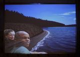 (Un)mögliche Reise, Installation Multimedia, doppelte Projektion, Reisebilder, Paarselfies, Katharina Kretzschmar