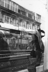 "Bahnhof St. Denis", Fotografie, Barytpapier, 25x38 cm, Katharina Kretzschmar, Kunst