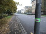 Wanderwegsmarkierung in Ostrava